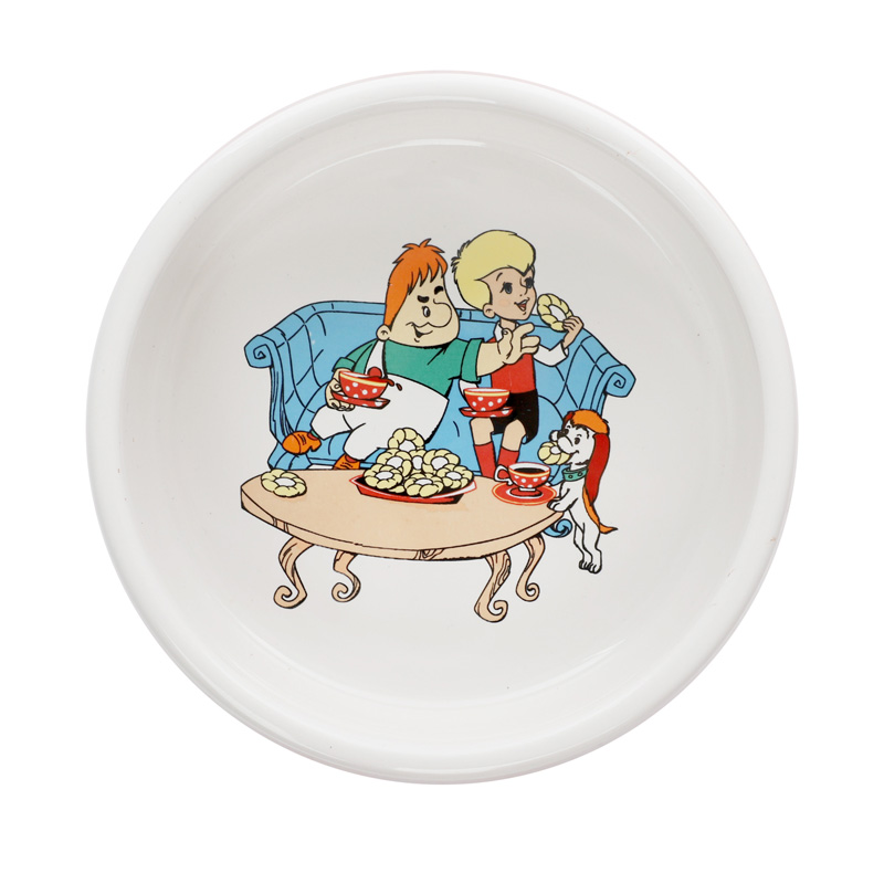 Triol СОЮЗМУЛЬТФИЛЬМ Миска для животных керамическая "Плюшки", 0.3л 3