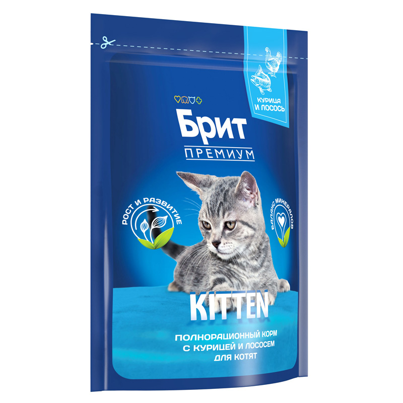 Brit Premium Корм сухой для котят с курицей Cat Kitten, 400 г 3