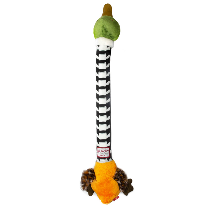Gigwi Игрушка для собак Утка с хрустящей шеей и пищалкой 54см, серия CRUNCHY NECK 1
