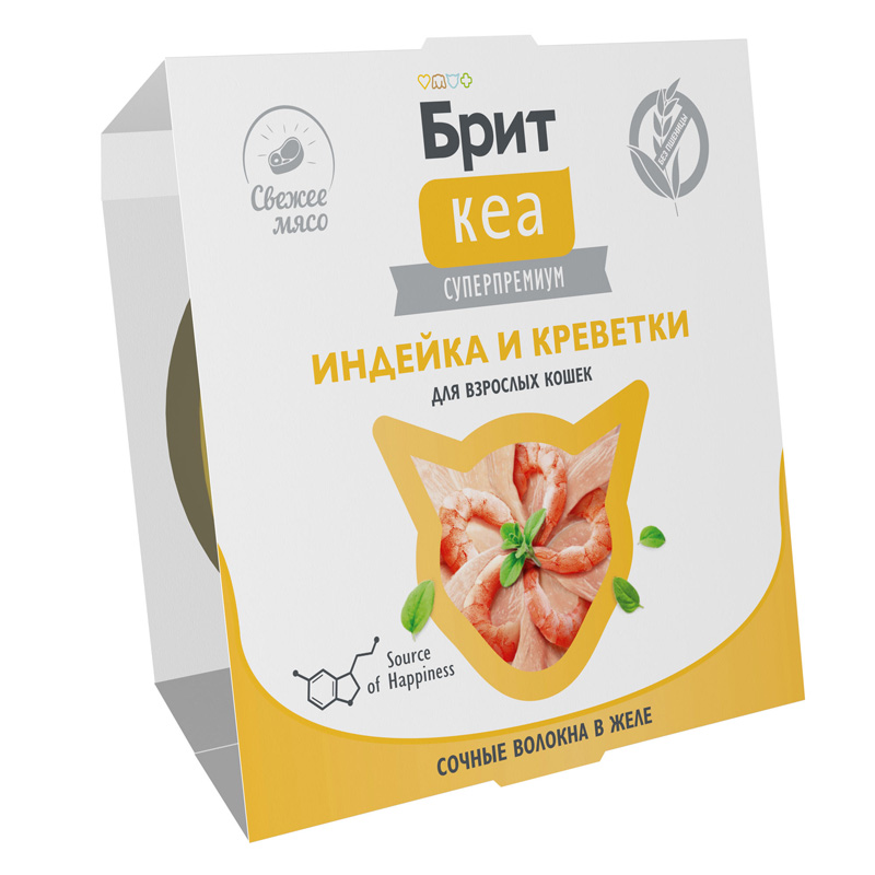 Брит Кеа Корм для взрослых кошек. Индейка и креветки в желе. Ламистер 2 Брит Кеа Корм для взрослых кошек. Индейка и креветки в желе. Ламистер 2