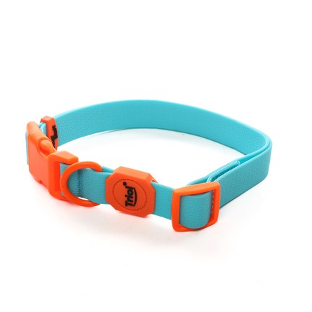 Triol Ошейник из биотана "Лазурный апельсин" S, голубой, 15*270-370мм (11291007)