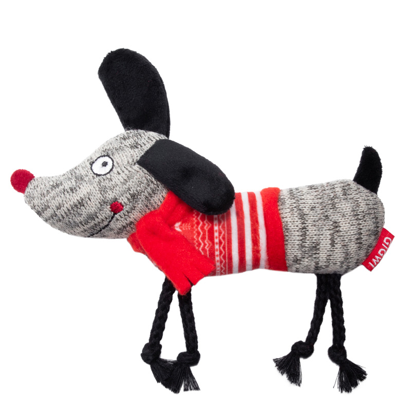GiGwi  Игрушка для собак Собачка с пищалкой 25см, серия X-mas TALES (75466) 3