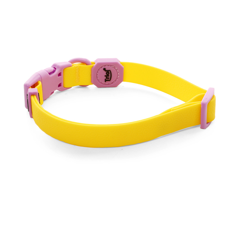 Triol Ошейник из биотана "Лимонная черника" M, желтый, 20*340-490мм (11291011) 2