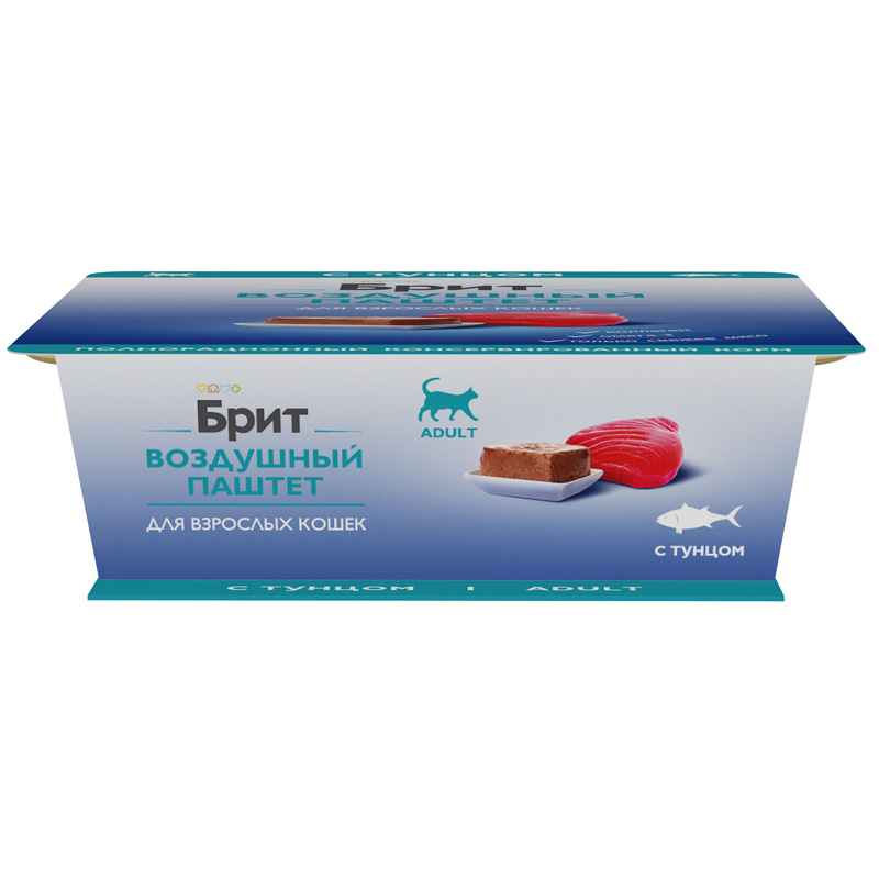 Brit Premium Воздушный паштет для взрослых кошек с тунцом Adult, 100 г 5