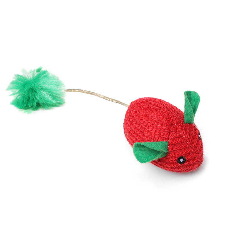 Triol Игрушка мягкая для кошек "Мышка вязаная", 65/165мм, серия NEW YEAR 3