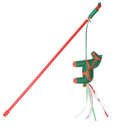 Triol Игрушка-дразнилка для кошек "Лошадка", 400мм, серия NEW YEAR