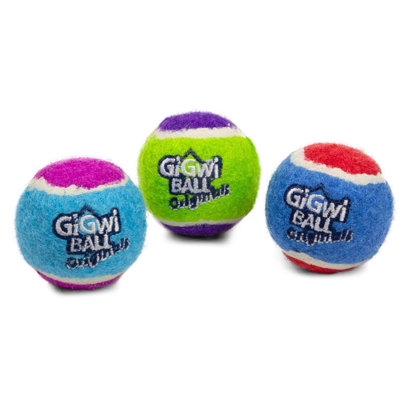 Gigwi Игрушка для собак Три мяча с пищалкой 4см, серия  BALL Originals 1