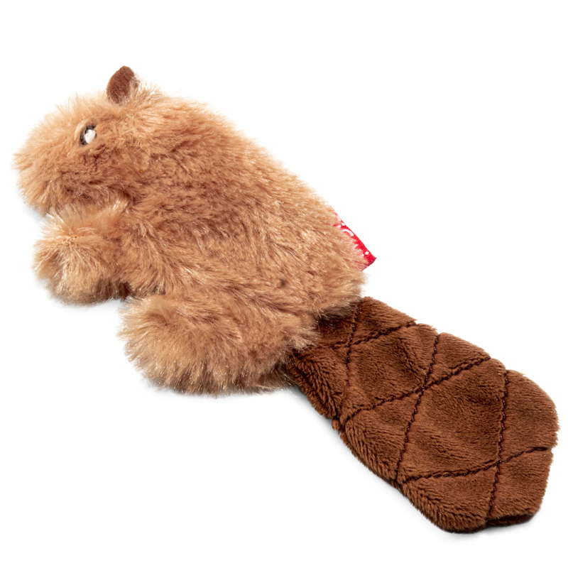 Gigwi Игрушка для кошек Бобренок с кошачьей мятой 16см, серия REFILLABLE CATNIP 1