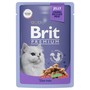 Brit Premium Пауч для взрослых кошек с треской в желе, 85 г 1