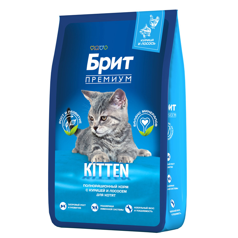 Brit Premium Корм сухой для котят с курицей Cat Kitten, 8 кг 4