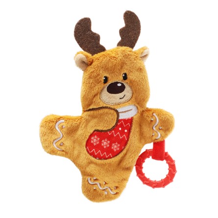 GiGwi Игрушка мягкая для собак "Олень шуршащий", 245мм, серия X-mas TALES (85102)