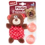 Gigwi Игрушка для собак Мишка со сменными пищалками 13см, серия PLUSH FRIENDZ 2