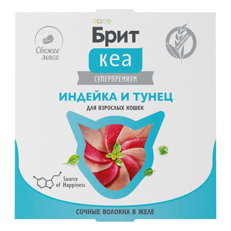 Брит Кеа Корм для взрослых кошек. Индейка и тунец в желе. Ламистер 1 Брит Кеа Корм для взрослых кошек. Индейка и тунец в желе. Ламистер 1