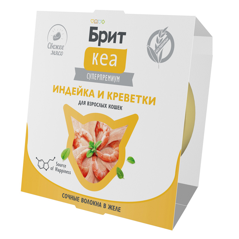 Брит Кеа Корм для взрослых кошек. Индейка и креветки в желе. Ламистер 4 Брит Кеа Корм для взрослых кошек. Индейка и креветки в желе. Ламистер 4