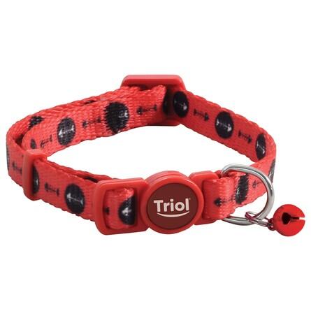 Triol Ошейник нейлоновый для кошек "Косточки", 10*210-330мм