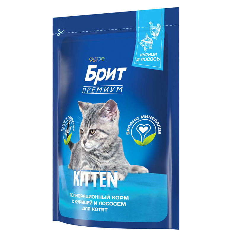 Brit Premium Корм сухой для котят с курицей Cat Kitten, 400 г 4