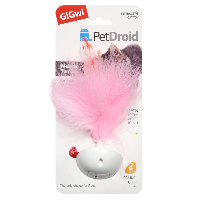 Gigwi Игрушка для кошек интерактивная Мелоди Тумблер со звуковым чипом 14см, серия PETDROID 4