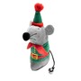 GiGwi  Игрушка для кошек Серая мышка 15 см, серия X-mas TALES (85060) 1