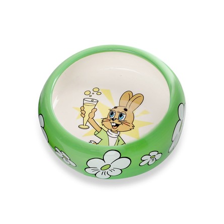 Triol СОЮЗМУЛЬТФИЛЬМ Миска для мелких животных керамическая "Заяц", 0.25л